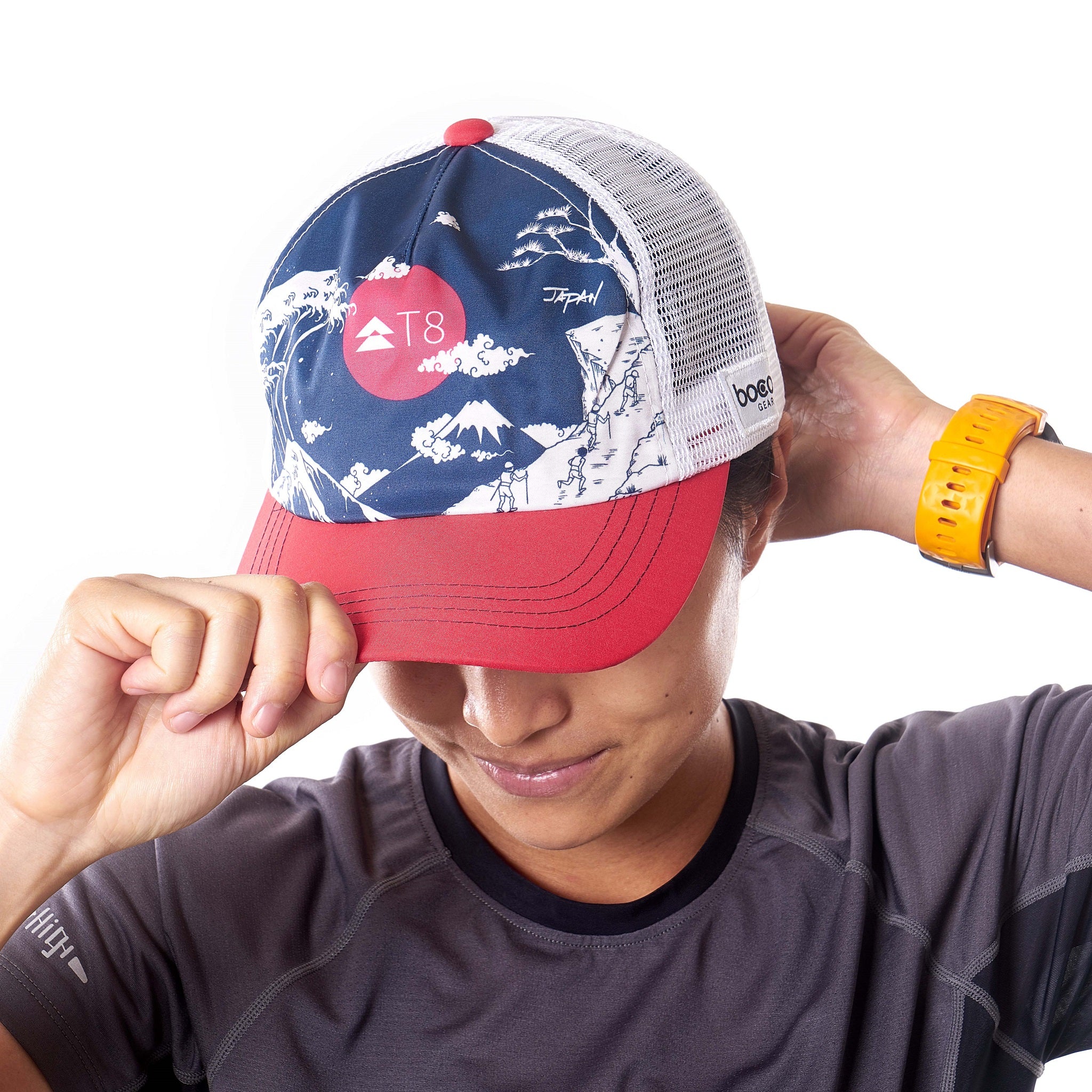 Trail running best sale trucker hat